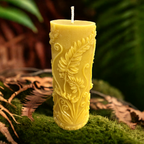 Rustic Fern Beeswax Candle
