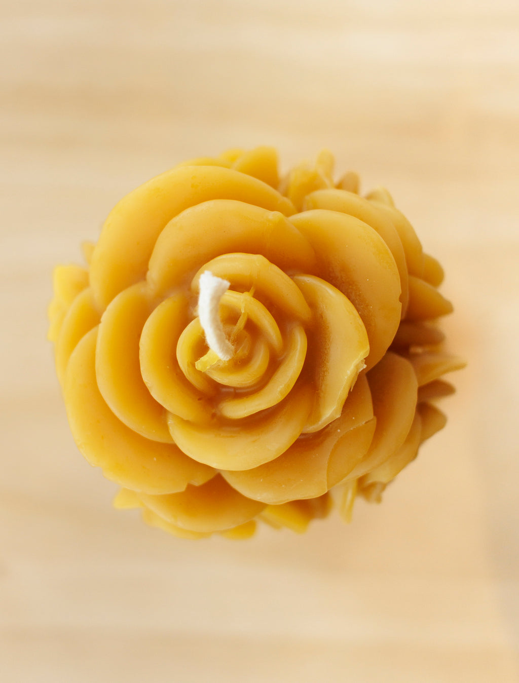 Fading Rose Beeswax Candles