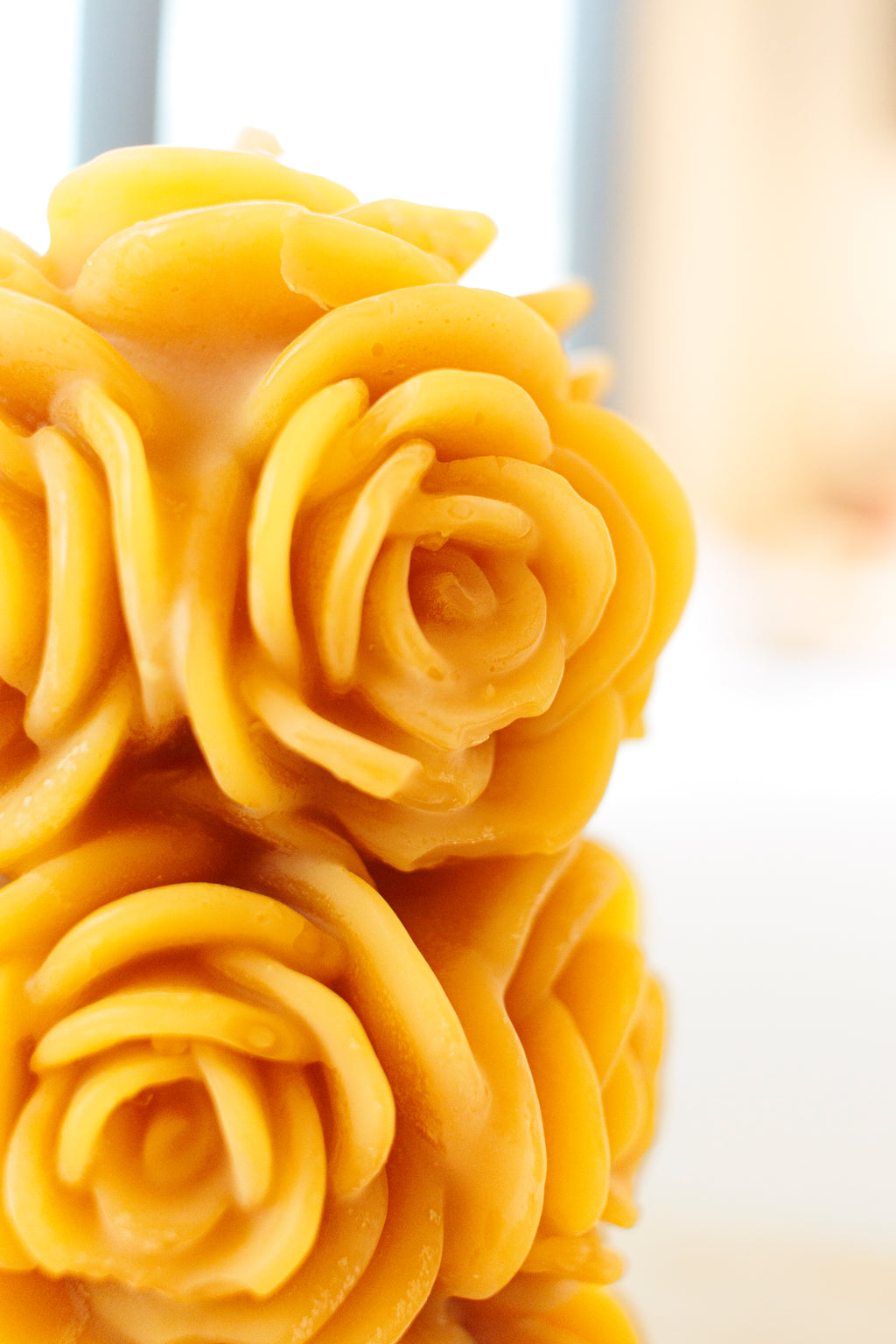 Fading Rose Beeswax Candles