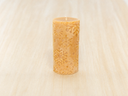 Large Snowflake Pillar Beeswax Candle