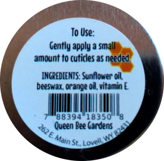 Orange Butter Cuticle Cream .6 ounce