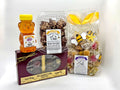 Cyber Monday Gift Box assortment with honey, English toffee, chocolate truffles, and Beehive Blend honey caramels