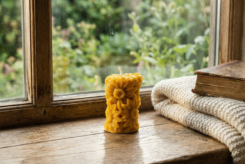 Beeswax Candles - 100% Pure - Sunflower
